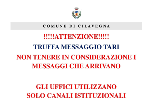 Attenzione Truffa Tari